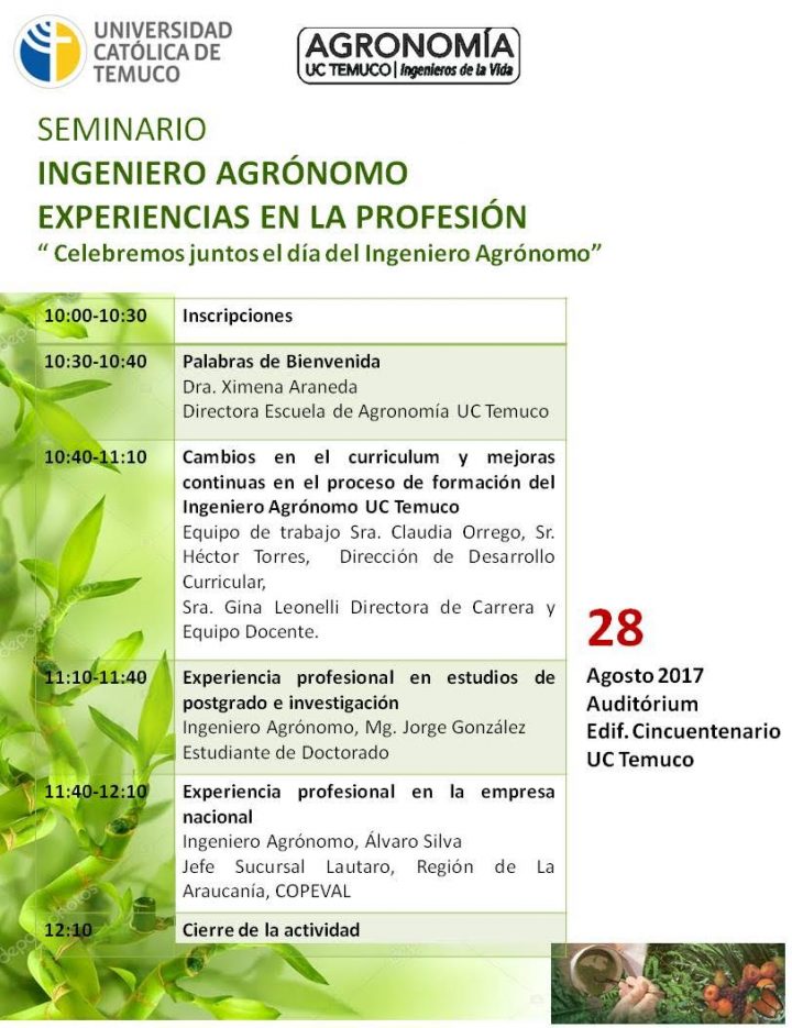 Seminario “Ingeniero Agrónomo, experiencias en la profesión”